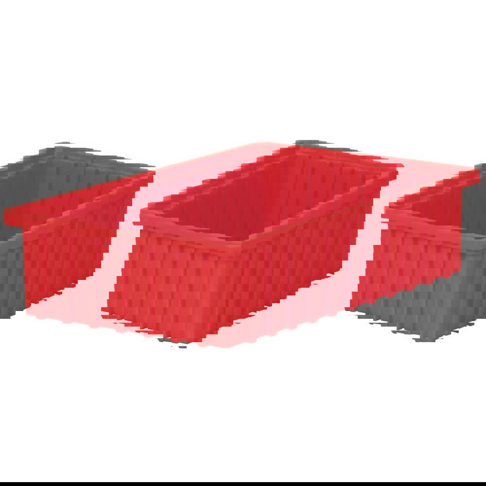 Polyethylene Dividable Storage Tote: 20 lb Capacity